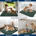 OLANLY Dog Door Mat for Muddy Paws 59x24, Ultra Absorbent Chenille Mud Doormat - Image 8