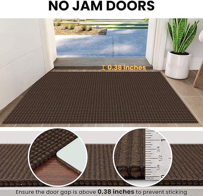 IOHOUZE Washable Exrea Long Hallway Runner Rug 3x20 Non Slip Rubber Backed - Image 3