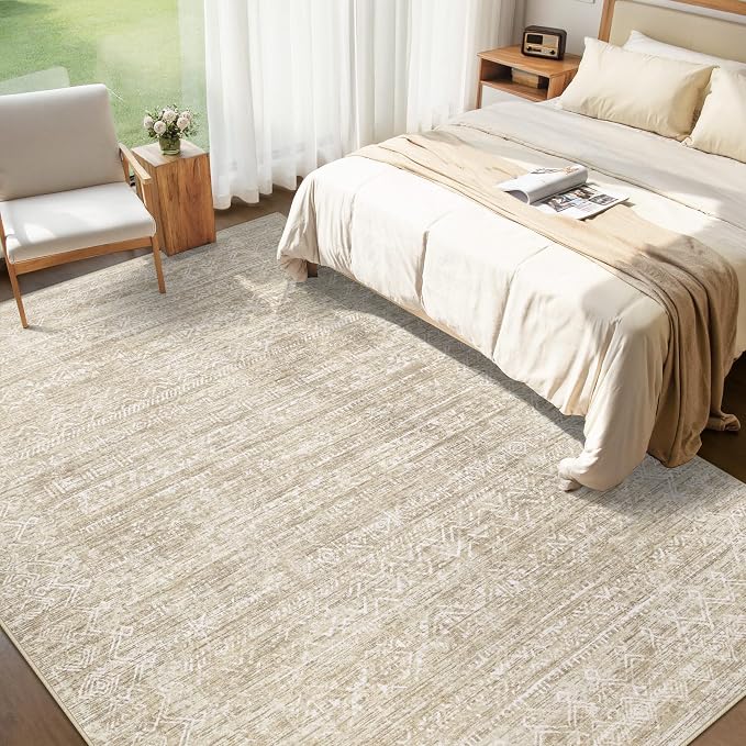 Washable Rug 6x9 Area Rugs: Modern Geometric Rugs - Image 5