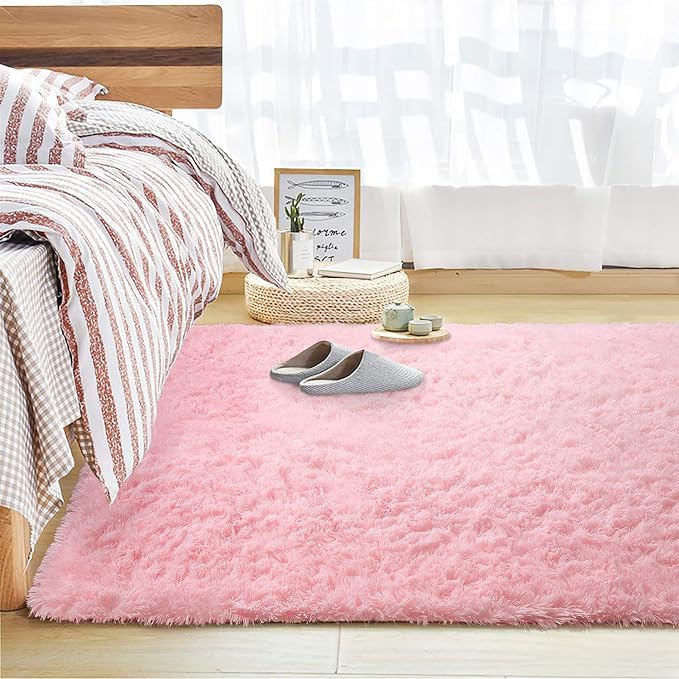 Andecor Soft Fluffy Bedroom Rugs, 4 x 6 Feet Indoor Shaggy Plush Area Rug - Image 9