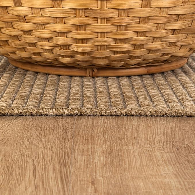 CAMILSON Easy Jute Rug 10x14, Large Indoor Outdoor Natural Color Farmhouse Area - Image 9
