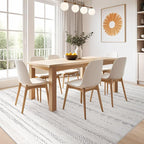 Nakagishi Area Rug Living Room Rugs: 5x7 Washable Boho Large Neutral Farmhouse - Image 7