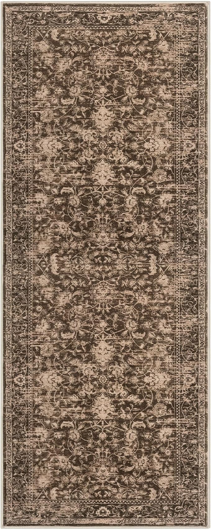 KILOCOCO Hallway Runner 2x5 Kitchen Runner Rug Printed Floral Non-Slip Washable - Image 9