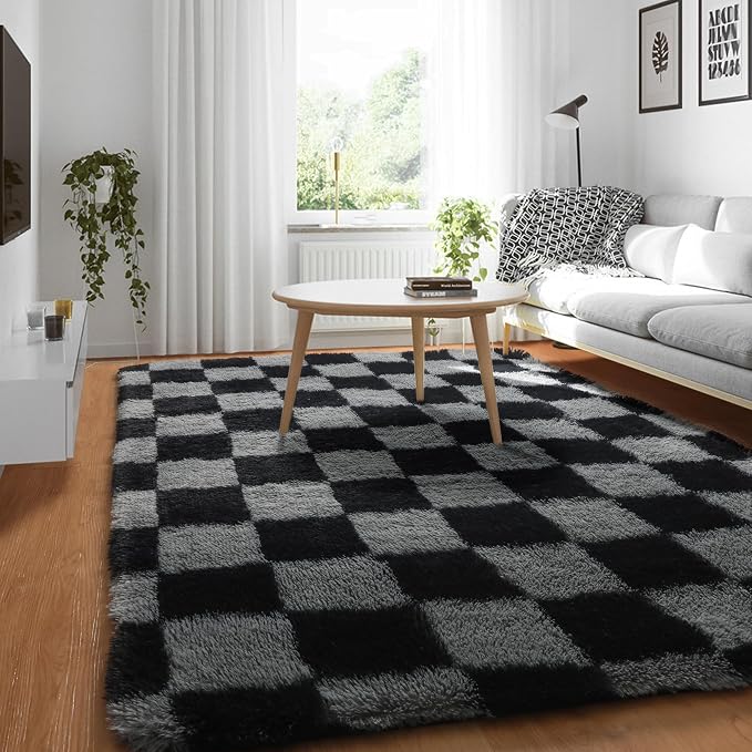 KICMOR Area Rugs for Bedroom, Indoor Fuzzy Shaggy Plush Rug for Kids Boys Girls by KICMOR