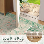 Rugxara 2x6 Floral Runner Rug, Washable Runners - Image 6