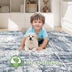 9x12 Area Rug Living Room: Washable Large Abstract Soft Rugs Stain Resistant - Image 7