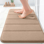 OLANLY Memory Foam Bath Mat 35x16, Super Soft Absorbent Bathroom Rugs, Quick Dry by OLANLY