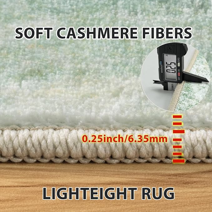 6x9 Area Rugs for Living Room Rug Washable: Abstract Rug for Dining Room - Image 7