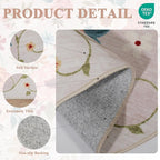 DUKINO 3x6 Runner Rug, Washable Soft Floral Hallway Runner Rug - Image 4