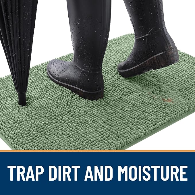 OLANLY Dog Door Mat for Muddy Paws 70x35, Absorbs Moisture and Dirt, Absorbent - Image 2
