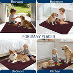 OLANLY Dog Door Mat for Muddy Paws 44x24, Ultra Absorbent Chenille Mud Doormat - Image 8
