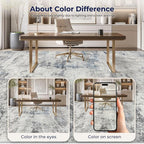 DMOYEST 9x12 Area Rug for Living Room, Washable & Non Slip Large Indoor Carpet - Image 9