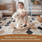 jinchan Macy 5x7 Area Rug for Kids Room Black and White Modern Colorful Nursery - Image 4