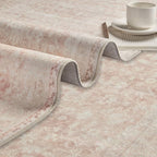 Latte&Fog Washable 5x7 Pink Rugs - Image 8