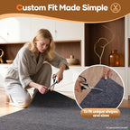 Veken Non Slip Cushioned Rug Pad Gripper 7x10 Ft, Felt and Silicone Backing - Image 7