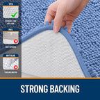 OLANLY Bathroom Rugs 30x20, Extra Soft Absorbent Chenille Bath Rugs, Rubber - Image 7