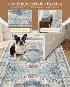 Madane 5x7 Area Rugs for Living Room, Stain Resistant Washable Rug, Non-Slip - Image 6