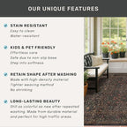 Washable 3x6 Area Rug for Entryway, Dark Brown Boho Large Kitchen Rug, Home - Image 6