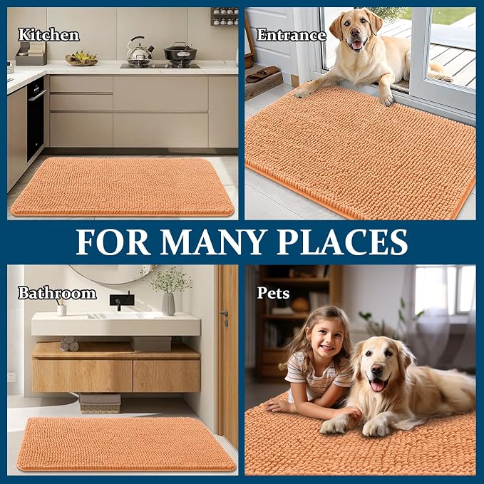 OLANLY Dog Door Mat for Muddy Paws 54x32, Absorbs Moisture and Dirt, Absorbent - Image 8