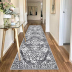 HEBE Hallway Runner Rug 2'8''x8' Washable Vintage Distressed Area Rugs Non Slip - Image 6