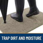 OLANLY Dog Door Mat for Muddy Paws 54x32, Absorbs Moisture and Dirt, Absorbent - Image 2