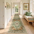 RELEANY Area Rugs Runner 2'6"x14' Washable Non-Slip, Floral Vintage Distress by RELEANY