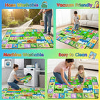 ABC Rugs for Kids Playroom Classroom, 4.5x6 Ft Educational Alphabet Rug - Image 6