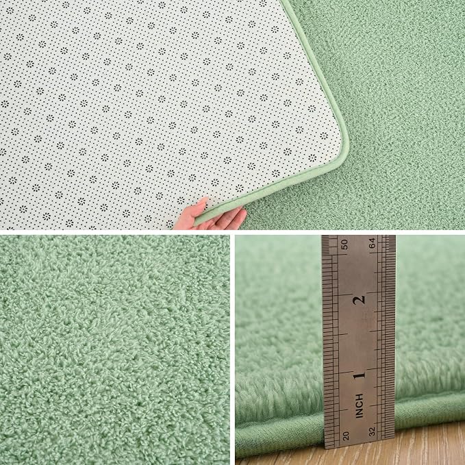 Pettop 6x9 ft Light Green Area Rugs - Image 4
