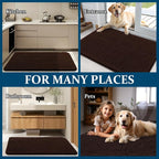 OLANLY Dog Door Mat for Muddy Paws 70x35, Absorbs Moisture and Dirt, Absorbent - Image 8