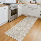 KILOCOCO Hallway Runner 2x5 Kitchen Runner Rug Printed Vintage Floral Washable - Image 3