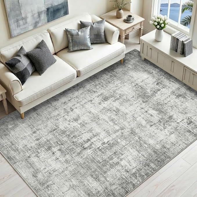5x7 Area Rugs Washable Living Room Rug-No Slip Soft Carpets Modern Abstract - Image 8