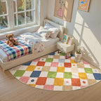 jinchan Macy Kids Rug for Nursery 6ft Radius Corner Washable Area Rug Modern - Image 9