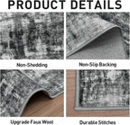 6x9 Area Rugs Washable Rug: Large Modern Abstract Living Room Rug Soft - Image 5