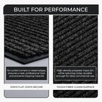 Commercial Door Mat 3'x16' Black, Heavy Duty Industrial Floor Mat - Image 6