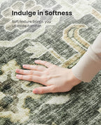 AMADA HOMEFURNISHING 10x14 Washable Area Rug, Low-Profile Large Area Rug - Image 6