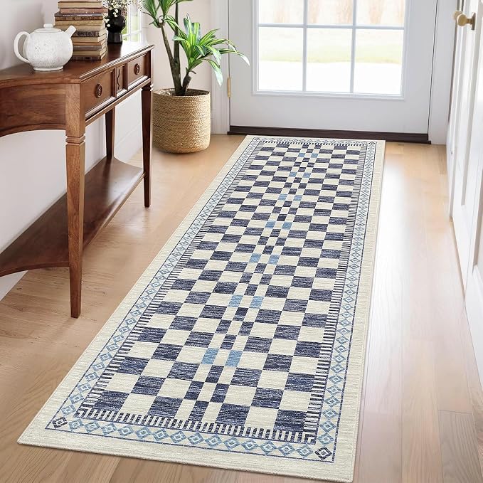 GarveeHome Runner Rug 2x6 for Kitchen Hallway Non-Slip Low Pile Machine by GarveeHome