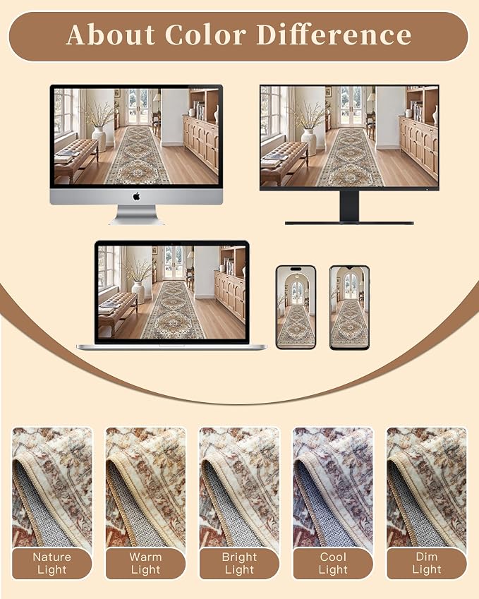 Madane Washable Rug 8x10 Area Rugs - Image 9