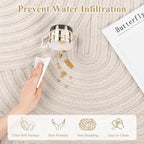 Pauwer 6x9 Washable Area Rugs for Living Room Modern Beige Solid Color Soft - Image 5