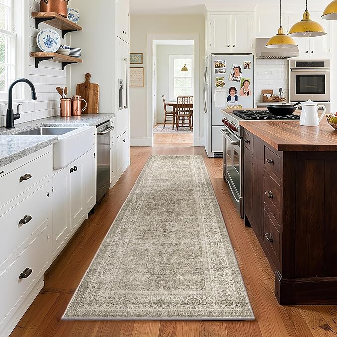 Washable Runners for Hallways Kitchen Rug: 2'x10' Runner Rugs Stain Resistant by palohom