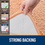 OLANLY Bathroom Rugs 30x20, Extra Soft Absorbent Chenille Bath Rugs, Rubber - Image 6