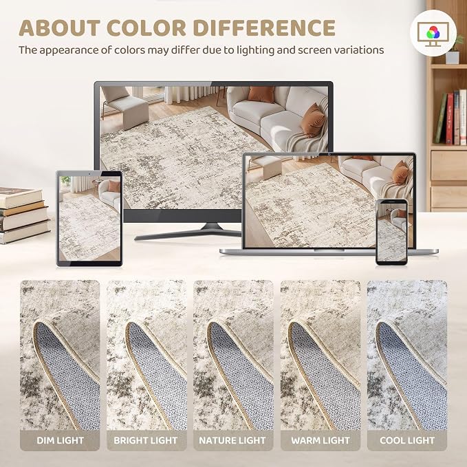 UERMEI 7x9 Area Rug Living Room Rugs - Image 7