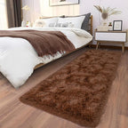 Soft Runner Rugs for Bedroom Hallways, 2x6 Brown Fluffy Shag Throw Area Rug Non - Image 7