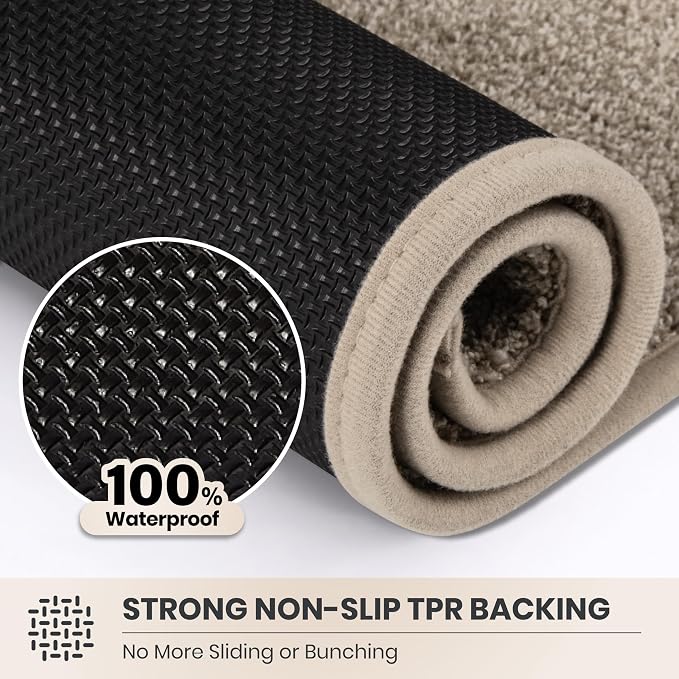 PURRUGS Easy Care Area Rug 4ft x 6ft, Non-Slip Machine Washable Entryway Rug - Image 5