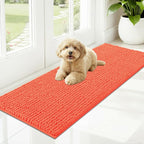 OLANLY Dog Door Mat for Muddy Paws 47x17, Ultra Absorbent Chenille Mud Doormat by OLANLY