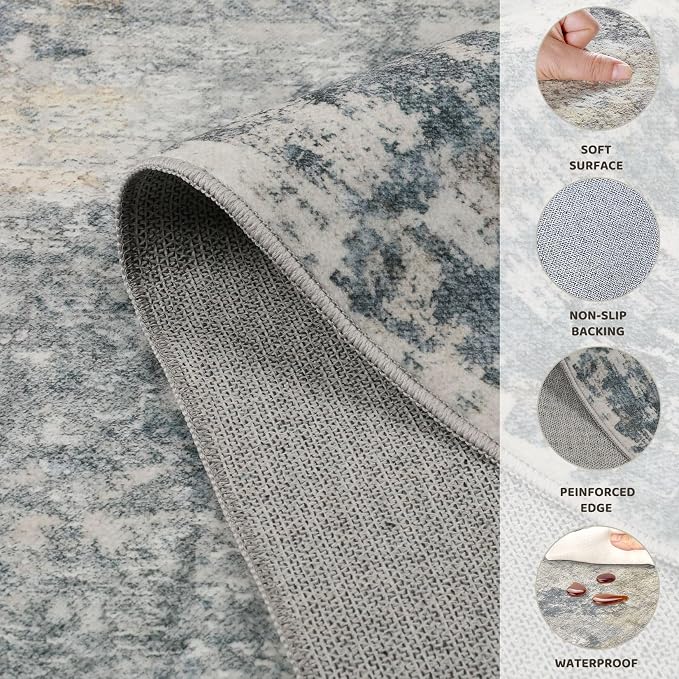 UERMEI 8ft Round Area Rug Living Room Rugs - Image 8