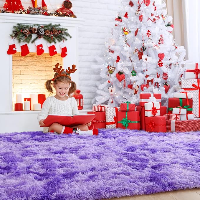 AROGAN Soft Rainbow Area Rugs for Girls Room 2x6 Feet, Fluffy Girls Bedroom Rugs - Image 8