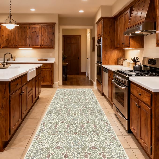 Washable 2'6" x 8' Runners for Hallways, Non Slip Long Floor Runner for Kitchen - Image 2