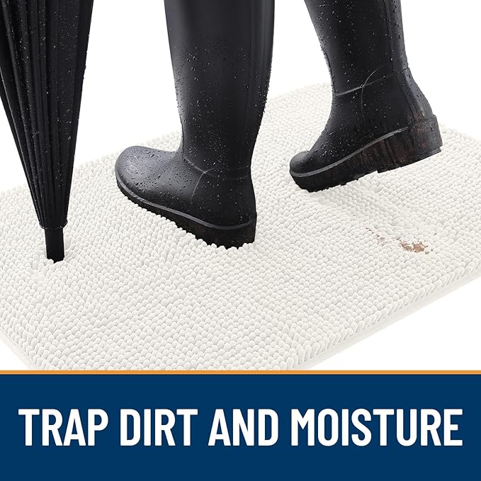 OLANLY Dog Door Mat for Muddy Paws 59x20, Absorbs Moisture and Dirt, Absorbent - Image 2