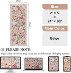 DUKINO 2x5 Runner Rug for Hallway, Washable Kitchen Floral Runner Rug - Image 2