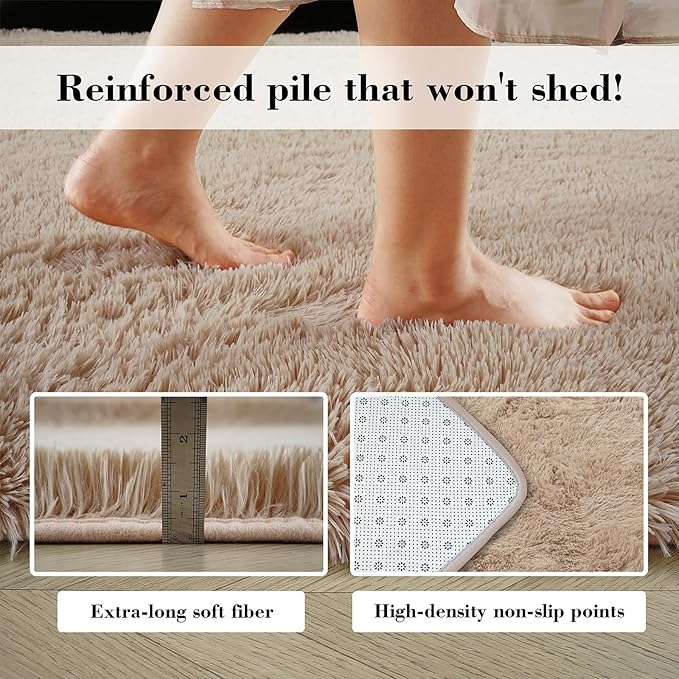 yongyangjuxin Fluffy Rug Shag Area Rug, Large Shag Area Rugs - Image 6